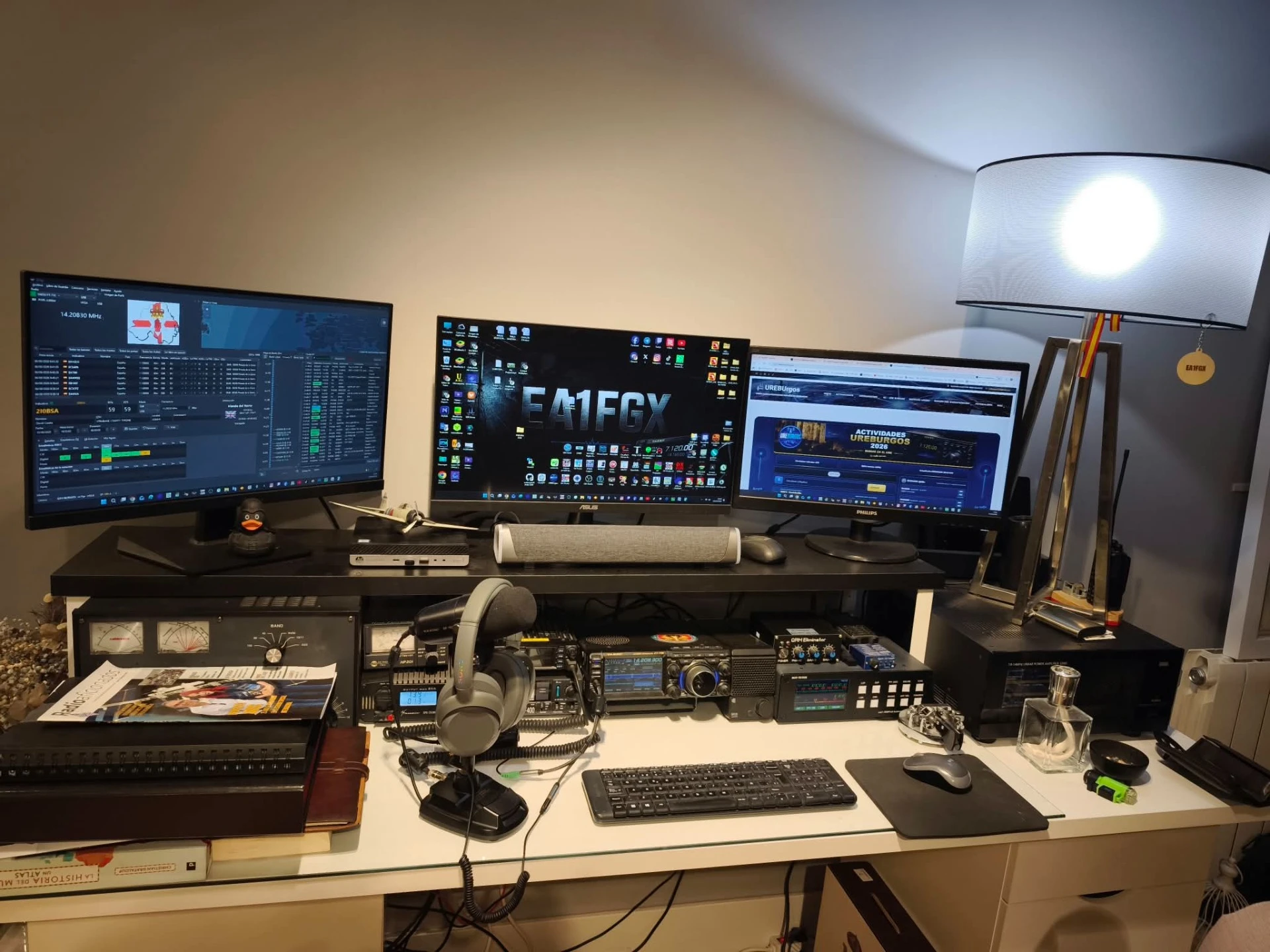 Estación de radio EA1FGX en Burgos